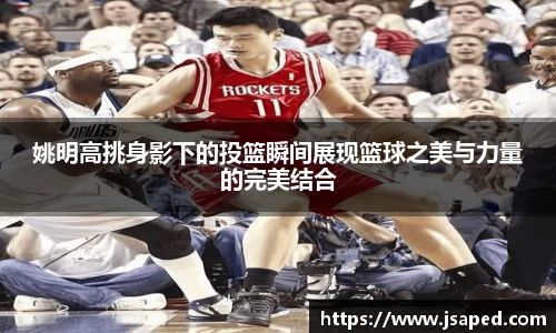 姚明高挑身影下的投篮瞬间展现篮球之美与力量的完美结合